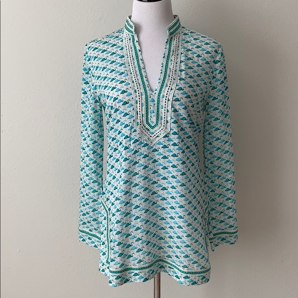Tory Burch Tops - EUC! Tory Burch Flamingo 🦩 Tunic